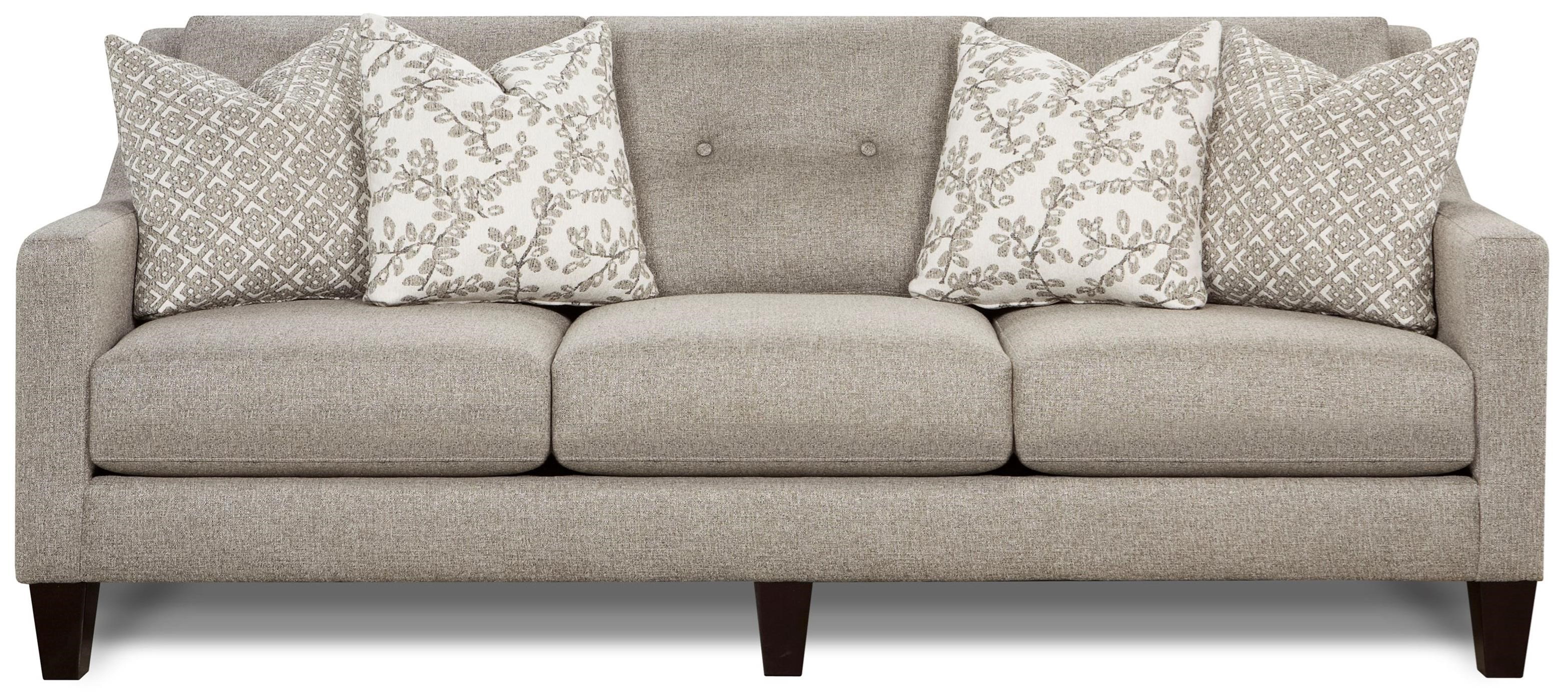 Fusion Furniture 3280 Contemporary Sofa with Track Arms Miskelly